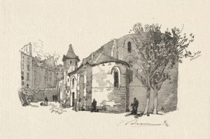 St. Julien le Vauvre, Vnější pohled od Auguste Louis Lepère