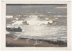 Breaking Waves, Příliv září 1901 od Auguste Louis Lepère