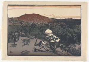 Pytlák, Duny Saint Jean de Mont od Auguste Louis Lepère