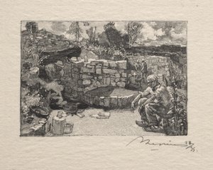Chata v lomu od Auguste Louis Lepère