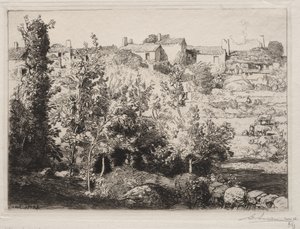 Vesnice Meule od Auguste Louis Lepère