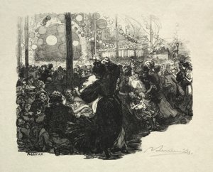 14. července, Rue de Belleville, 10 hodin. od Auguste Louis Lepère