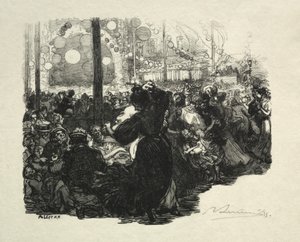 14. července, Rue de Belleville, 10 hodin. od Auguste Louis Lepère