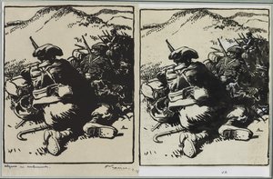 Alpy v záloze, 1914. od Auguste Louis Lepère