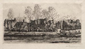 Amiens, Banks of the Somme, 1907. od Auguste Louis Lepère
