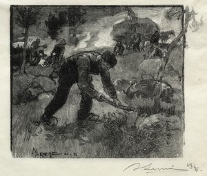 Heather bagry, 1887. od Auguste Louis Lepère
