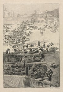 Příjezd brambor do Hotel de Ville, 1883. od Auguste Louis Lepère