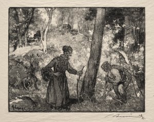 Na Bernardově skále od Auguste Louis Lepère