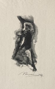 V soutěsce Sept-Cavernes. od Auguste Louis Lepère