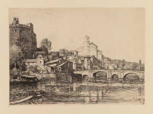 Auguste Lepère: Clisson Loire-Maritime, 1909. od Auguste Louis Lepère