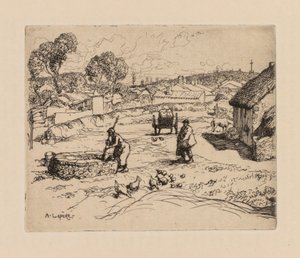 Auguste Lepère: La Masure (Vendèe) od Auguste Louis Lepère