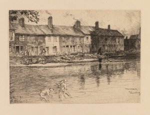 Auguste Lepère: Prérijní rybník v Crèvecoeur Picardie. od Auguste Louis Lepère