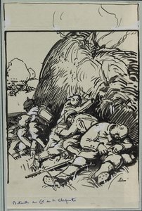 Bitva u Col de la Chiprotte od Auguste Louis Lepère