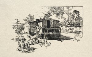 Obytná loď od Auguste Louis Lepère