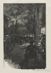 Boulevard Montmartre, večer, 1890. od Auguste Louis Lepère