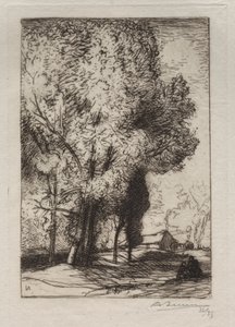 Bourrine v topolech, 1911. od Auguste Louis Lepère