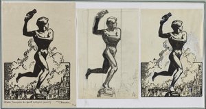 Brado, vítěz Antigoras Giants od Auguste Louis Lepère