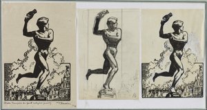 Brado, vítěz Antigoras Giants, 1914. od Auguste Louis Lepère