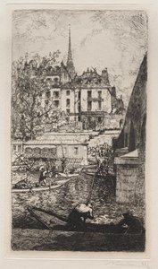 Demolice domu Sabra od Auguste Louis Lepère