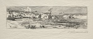 Rybník Issy les Moulineaux. od Auguste Louis Lepère