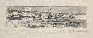 Rybník Issy les Moulineaux od Auguste Louis Lepère