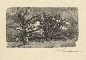 Fontainebleau Forest: Na koleji Lantara La Forêt de Fontainebleau: Na koleji Lantara, 1890 od Auguste Louis Lepère