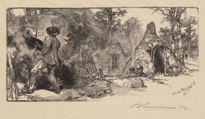 Fontainebleau Forest: Uhlíři od Auguste Louis Lepère