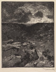 Fontainebleau Forest: Franchard Valley od Auguste Louis Lepère