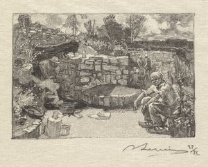 Fontainebleau Forest: Lomný dům od Auguste Louis Lepère