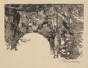 Fontainebleauský les: Malíři od Auguste Louis Lepère
