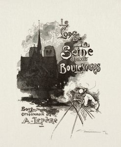 Frontispis: Podél Seiny a bulvárů. od Auguste Louis Lepère