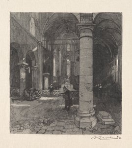 Interiér kostela od Auguste Louis Lepère