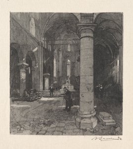 Interiér lEglise. od Auguste Louis Lepère