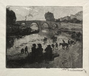 Napajedlo Pont Marie od Auguste Louis Lepère