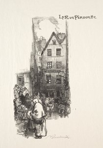 Piruetová ulice od Auguste Louis Lepère