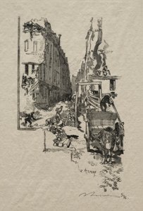 Rue Victor Cousin. od Auguste Louis Lepère