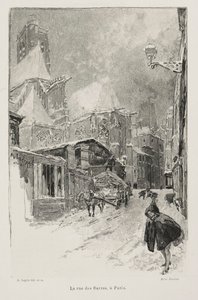 Rue des Barres, Paříž. od Auguste Louis Lepère
