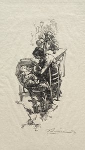 Žena v kolébce od Auguste Louis Lepère