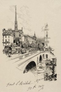 Pont Saint-Michel od Auguste Louis Lepère