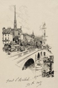 Pont St. Michel. od Auguste Louis Lepère