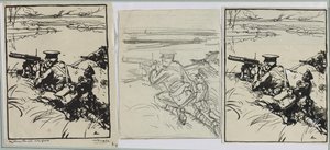 Anglické kulomety od Auguste Louis Lepère