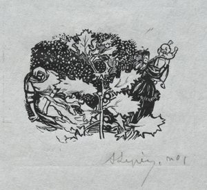 Pařížský almanach, 1897: Ocasní díl, Zima od Auguste Louis Lepère