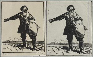 ruský rolník od Auguste Louis Lepère