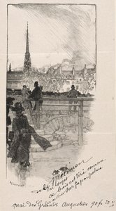 Quai des Grands Augustins. od Auguste Louis Lepère