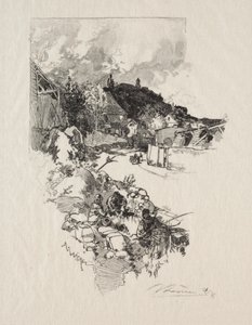 Cesta do Versailles. od Auguste Louis Lepère