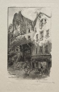 Galandova ulice od Auguste Louis Lepère