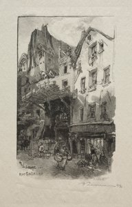 Galandova ulice. od Auguste Louis Lepère