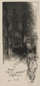 Rue de la Montagne, St. Genevieve. od Auguste Louis Lepère