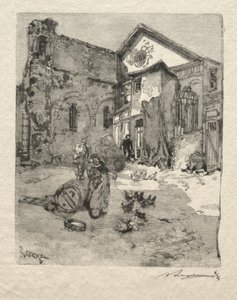 St. Julian The Poor: The Portal. od Auguste Louis Lepère