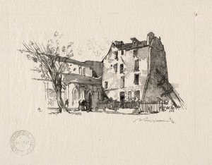 St. Julien le Pauvre: Le Presbytère. od Auguste Louis Lepère